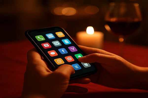 একজন ব্যবহারকারী হাতে স্মার্টফোন নিয়ে ডিজিটাল প্ল্যাটফর্মটি সহজে ব্যবহার করছেন