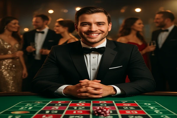 নিয়ন আলোয় সজ্জিত আধুনিক ক্যাসিনোর জগতে নান্দনিক উপস্থাপন