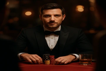 আলোকিত রুলেট চাকা ও ক্যাসিনো চিপসের দৃশ্য, যা লাইভ গেমের উত্তেজনা প্রকাশ করে